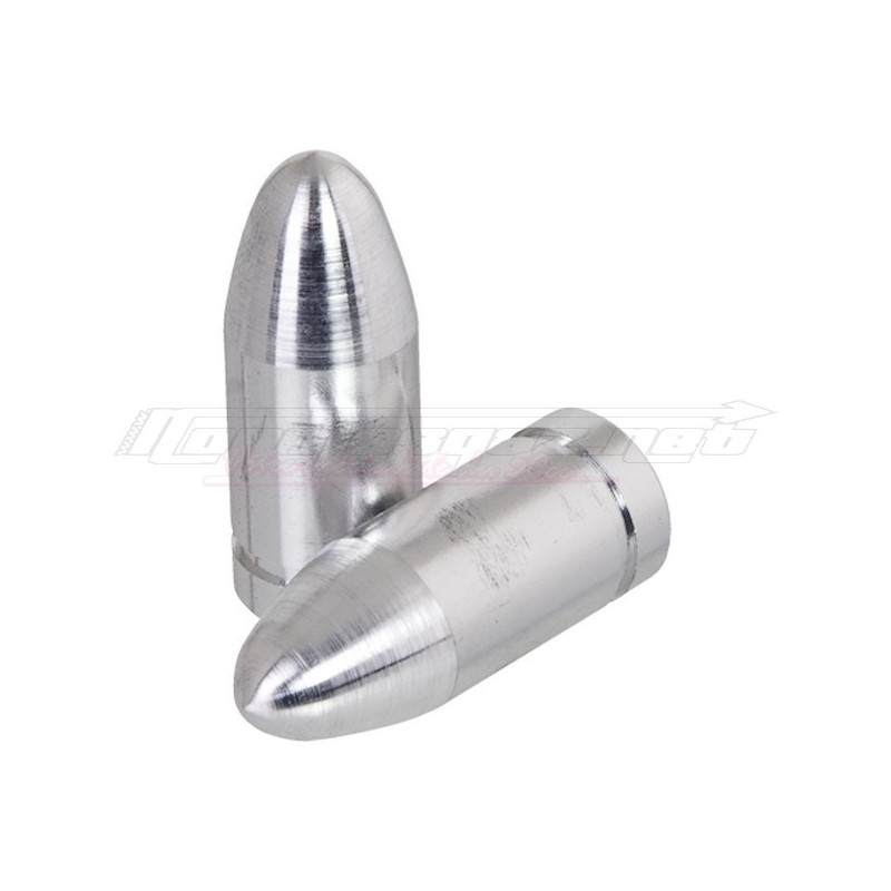 Bouchons de valves obus lisse chrome