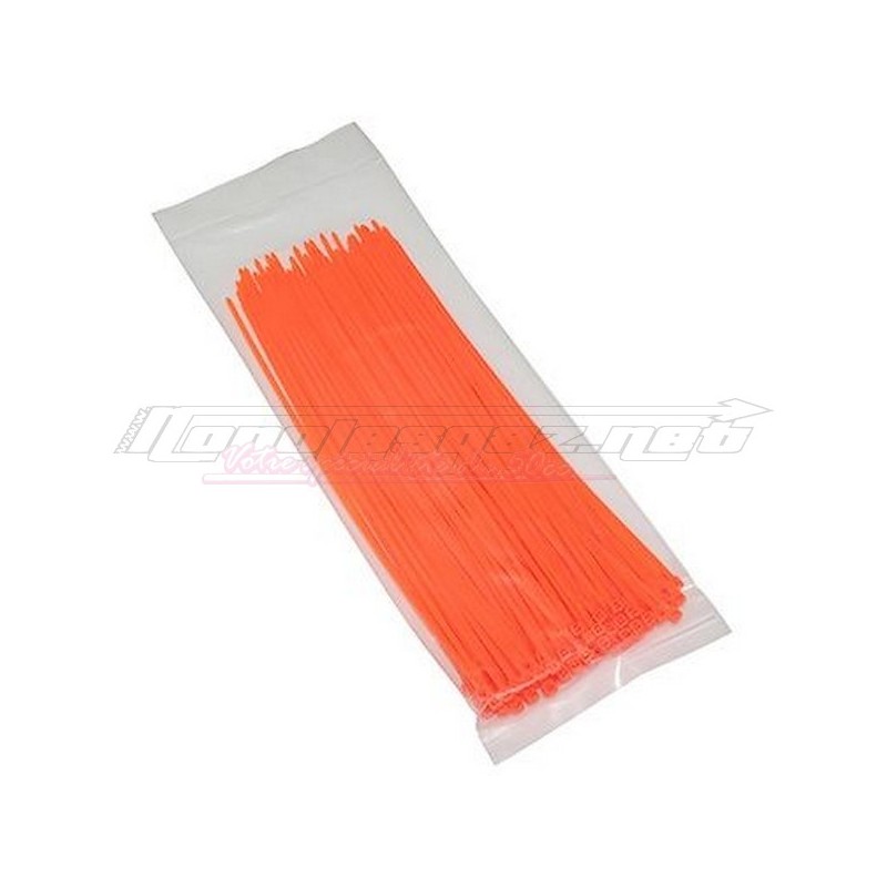 Colliers rislan 2.5 x 200mm (x100) orange fluo