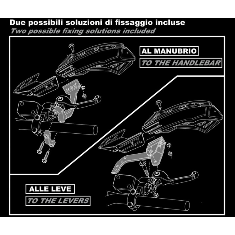 Protèges mains Racetech FLX noir