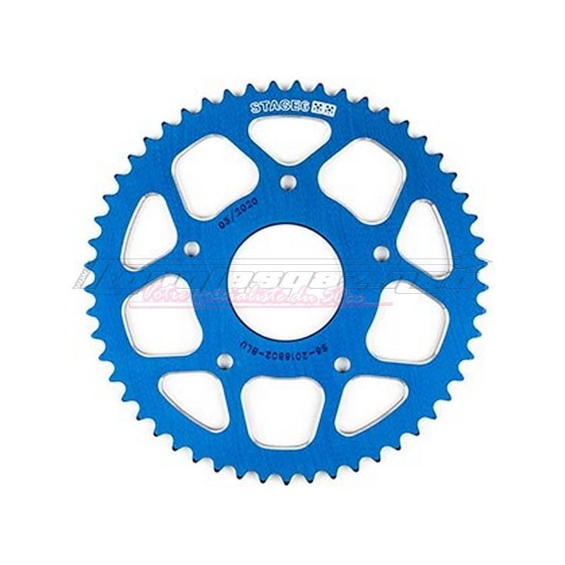 Couronne Stage6 alu 420 Rieju  MRT ap.11 / XR7 / XP7 SM bleu