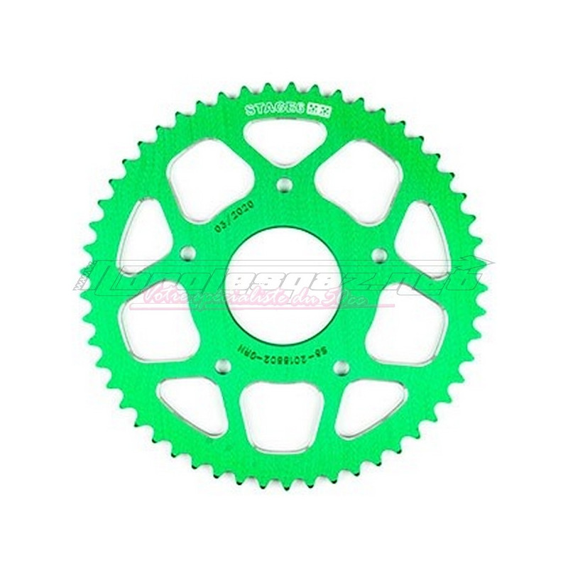 Couronne Stage6 alu 420 Rieju  MRT ap.11 / XR7 / XP7 SM vert