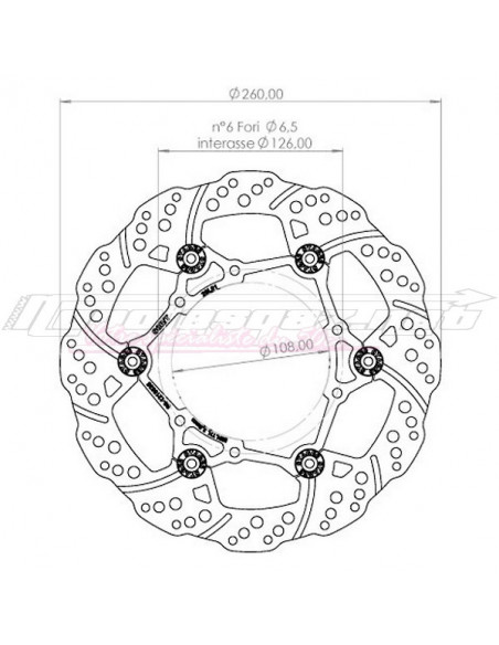 Disque de frein avant flottant 300mm Stage6 R/T Derbi Senda