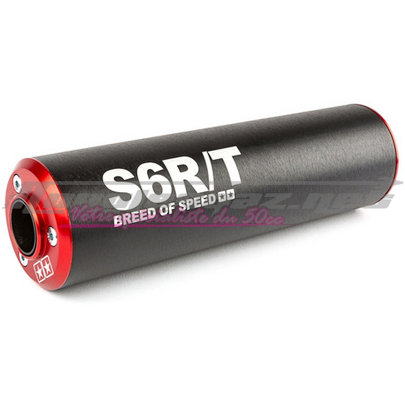 Silencieux Stage6 R/T 80-100cc  noir / rouge