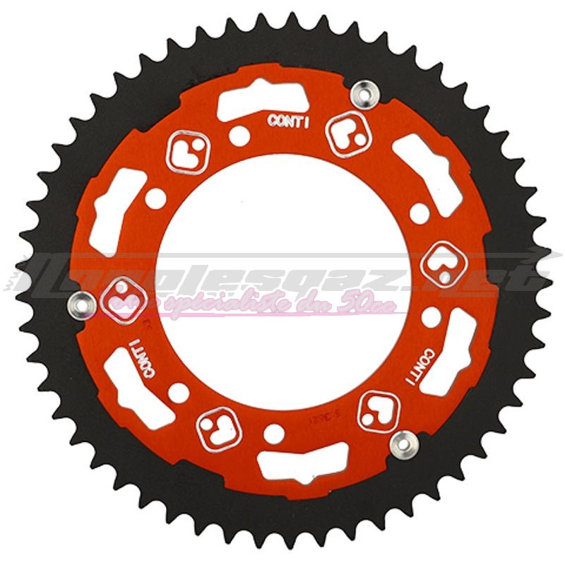 Couronne Conti alu-acier 420 Derbi Senda / DT / RJ / XP6