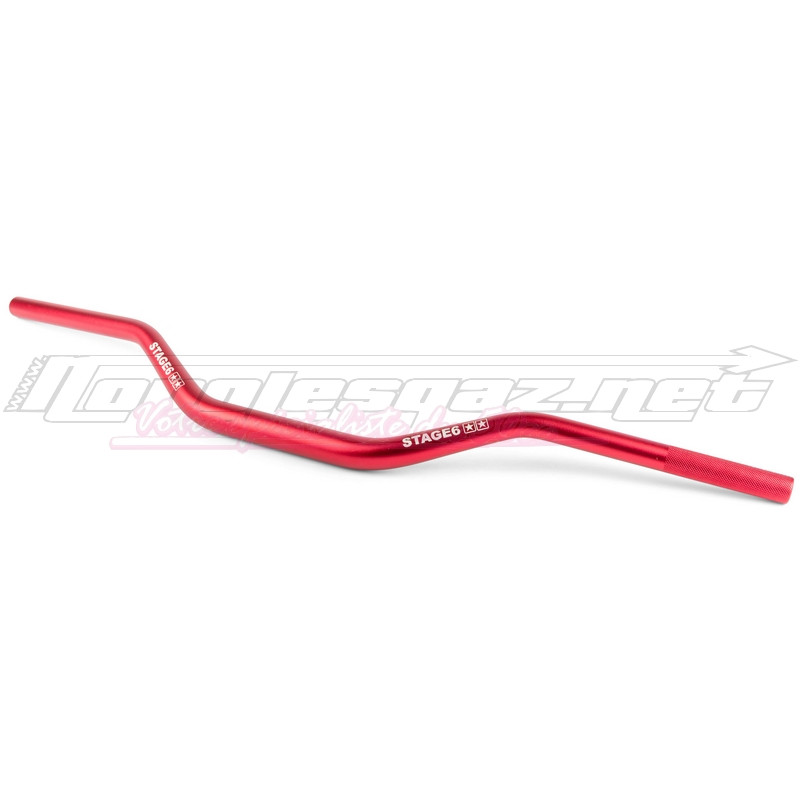 Guidon Stage6 cross Ø28.6mm rouge