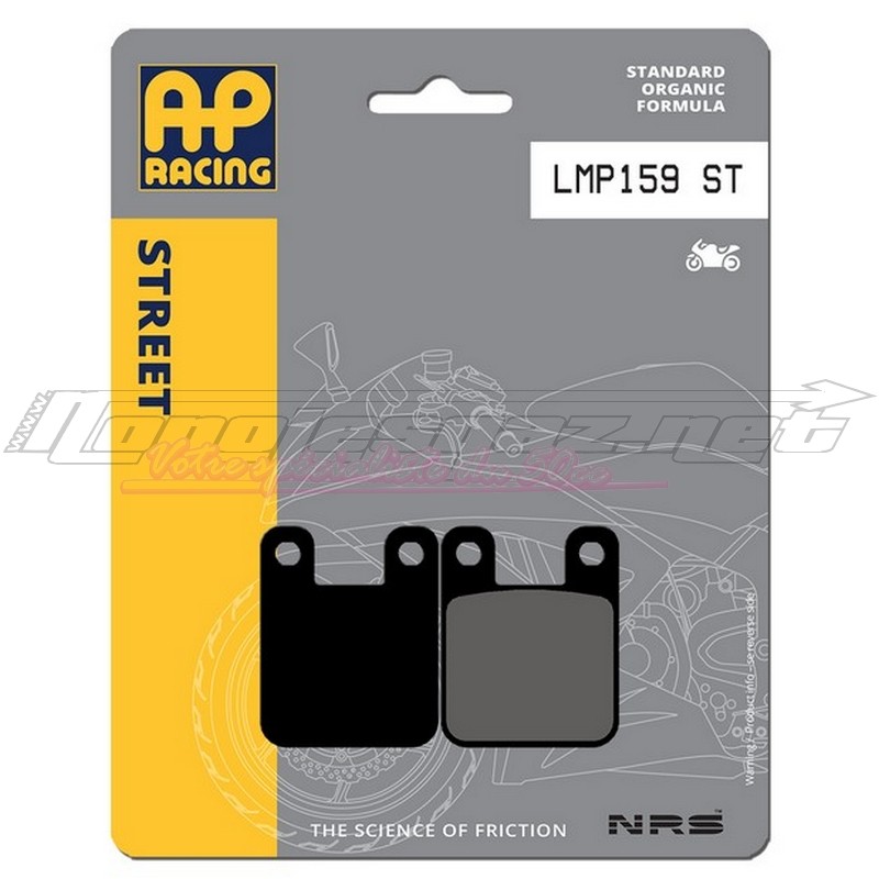 Plaquettes de frein P02 AP Racing organique AV - AR Senda, DRD, DT, TZR, RJ