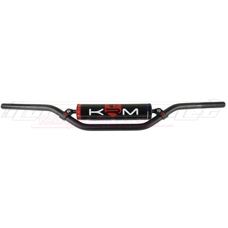 Guidon KRM Ø22mm avec mousse noir / rouge