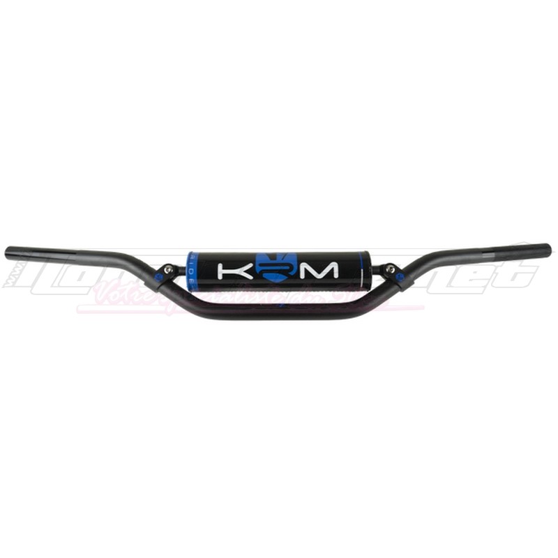 Guidon KRM Ø22mm avec mousse noir / bleu