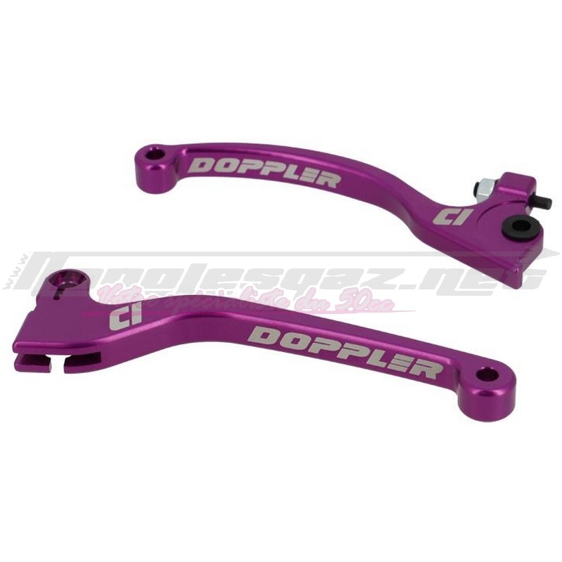 Leviers Doppler MRT av.18 - Sherco av.10 - DRD EVO AJP violet (paire)