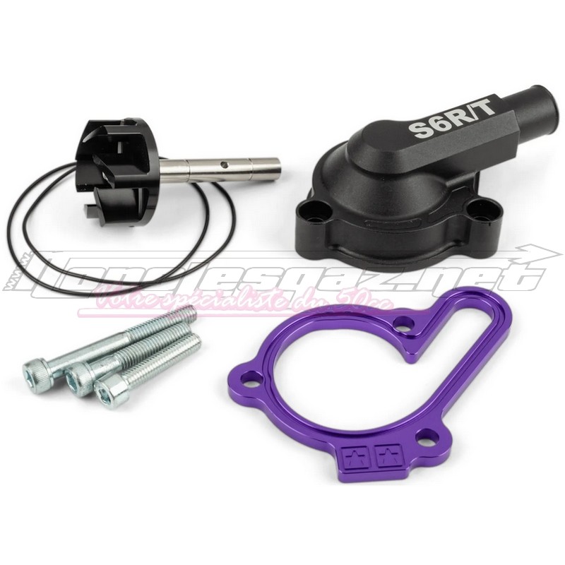 Kit pompe à eau Stage6 + couvercle Derbi Euro 3 & 4 violet