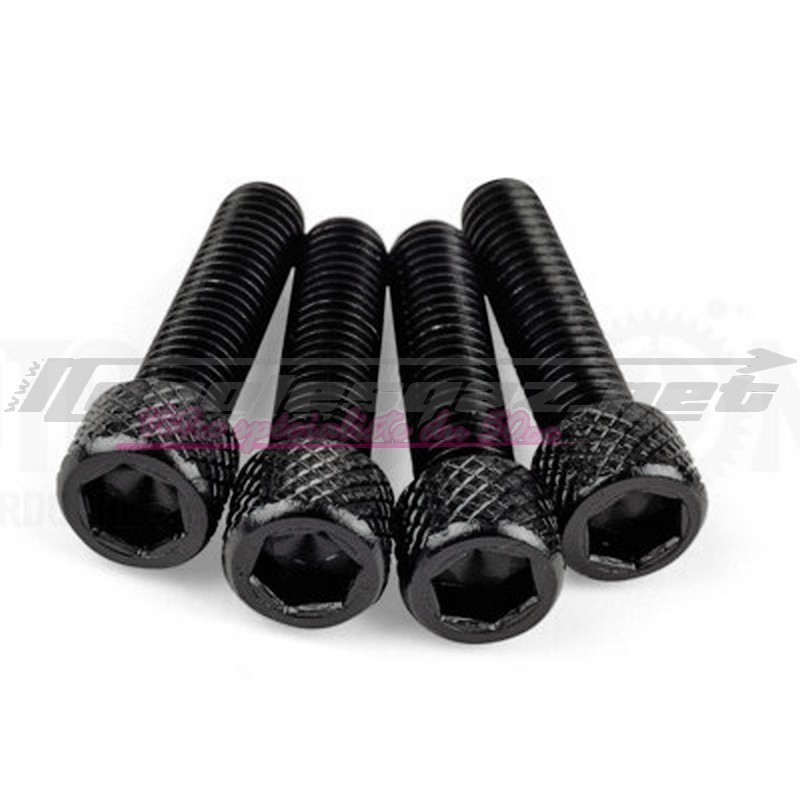 Kit visserie pipe d'admission AM6 - Derbi sans cale alu noir